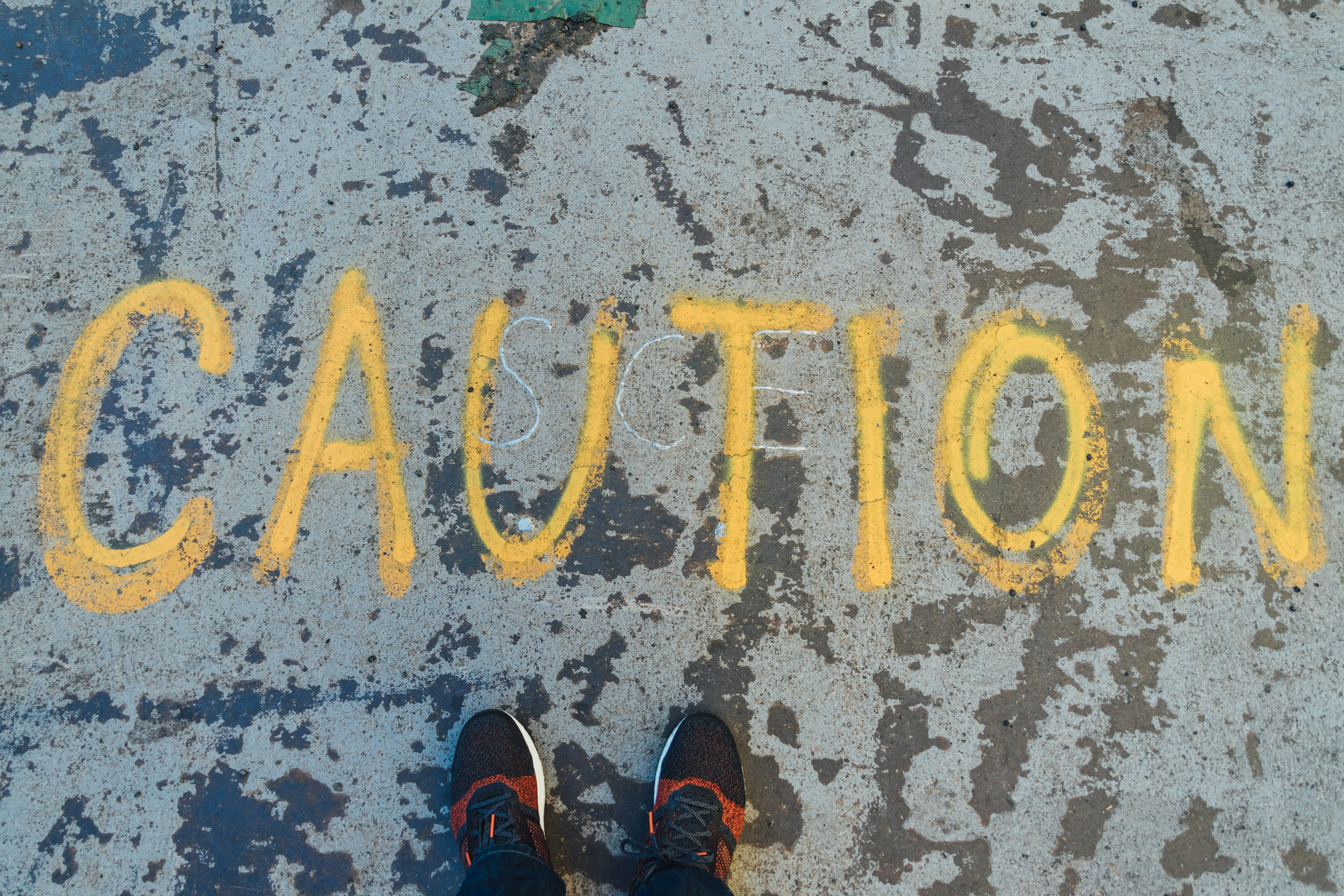 cautions in image